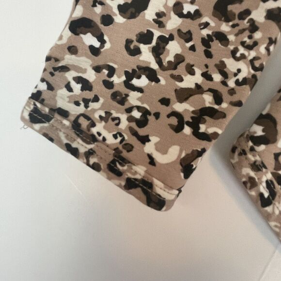 Coolibar Women's XXS Heyday Side-Split Shirt Long Sleeve Leopard Print UPF UV 50 - Picture 6 of 7